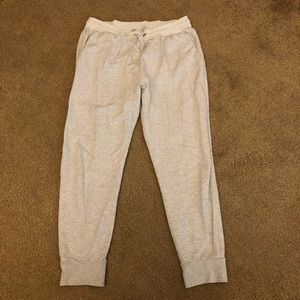 Heather Grey Drawstring Jogger Sweats w Pockets